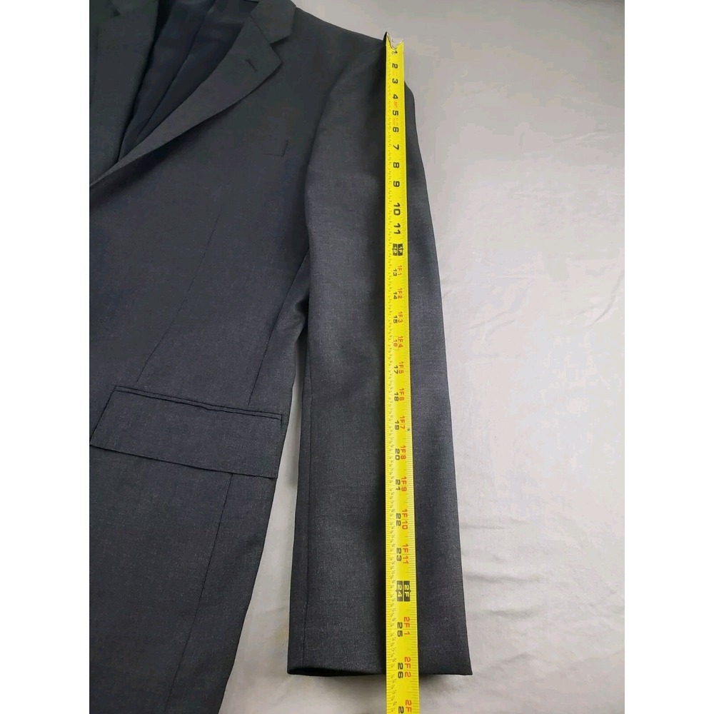 J.Crew Ludlow Loro Piana Blazer Gray 42 L Charcoal Wool Super 120s Suit Jacket - Picture 13 of 16